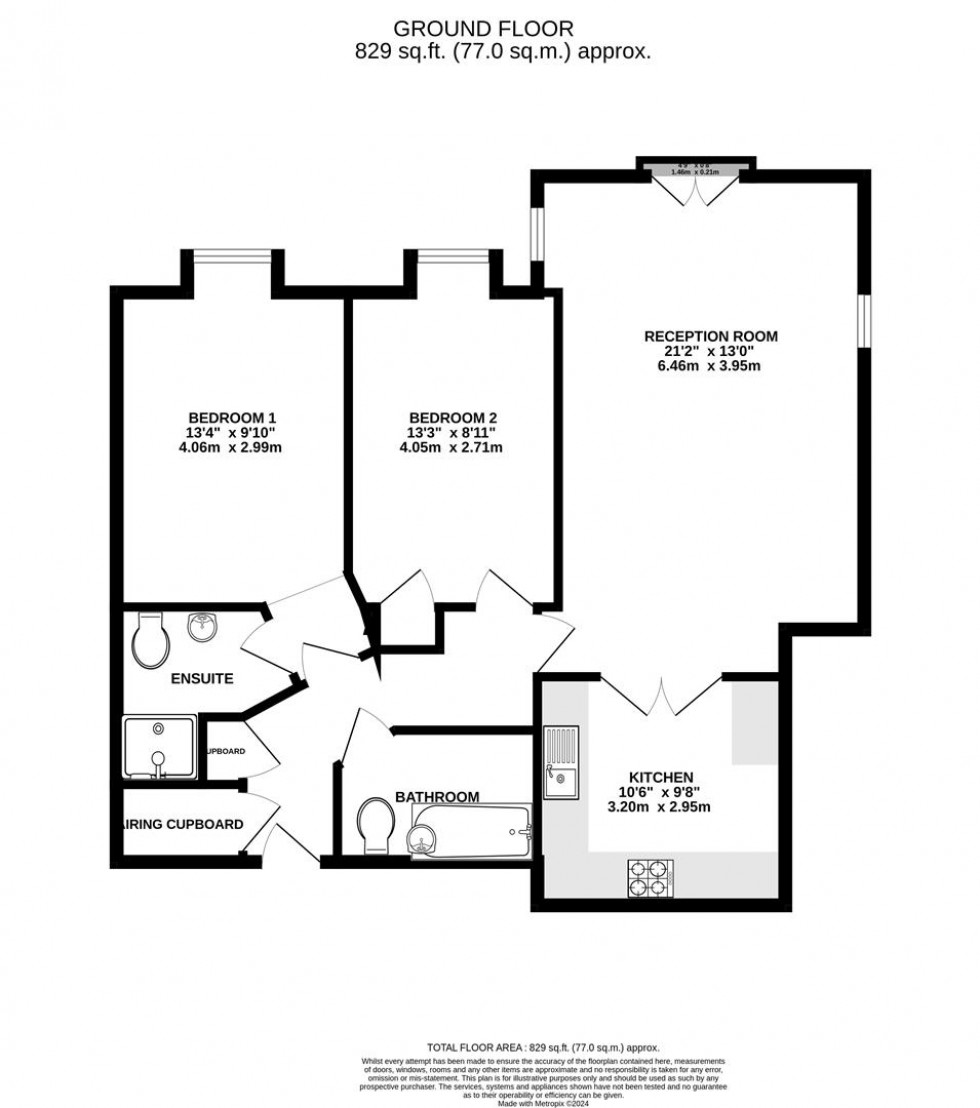 Floorplan for Woodgate Mews, Watford