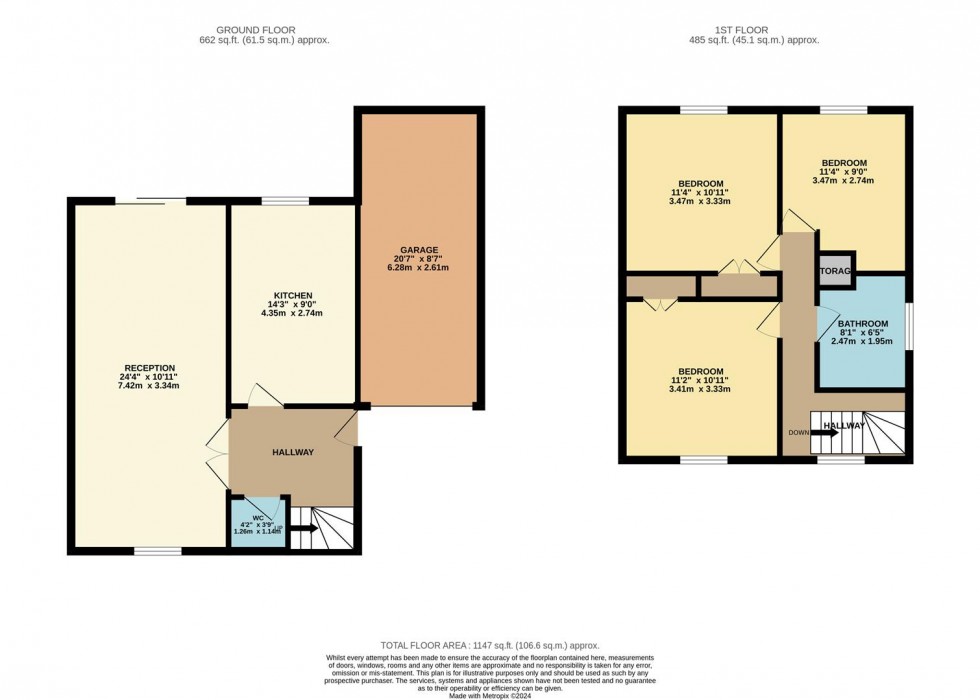 Floorplan for RADLETT PARK ROAD, Radlett