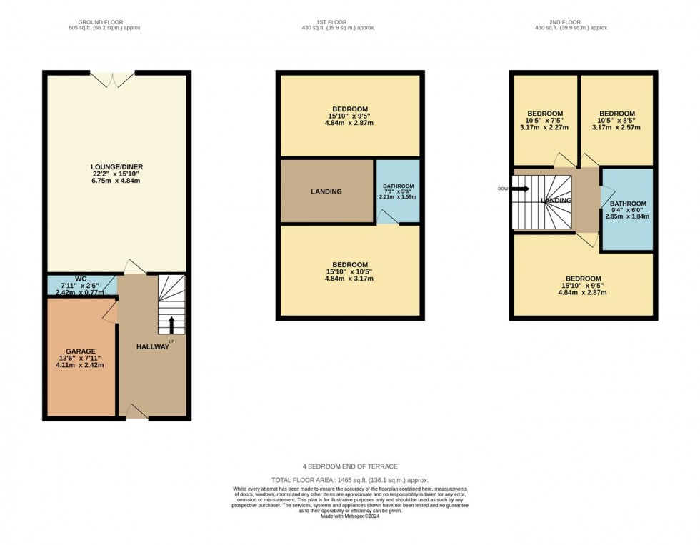 Floorplan for IVINGHOE ROAD, Bushey