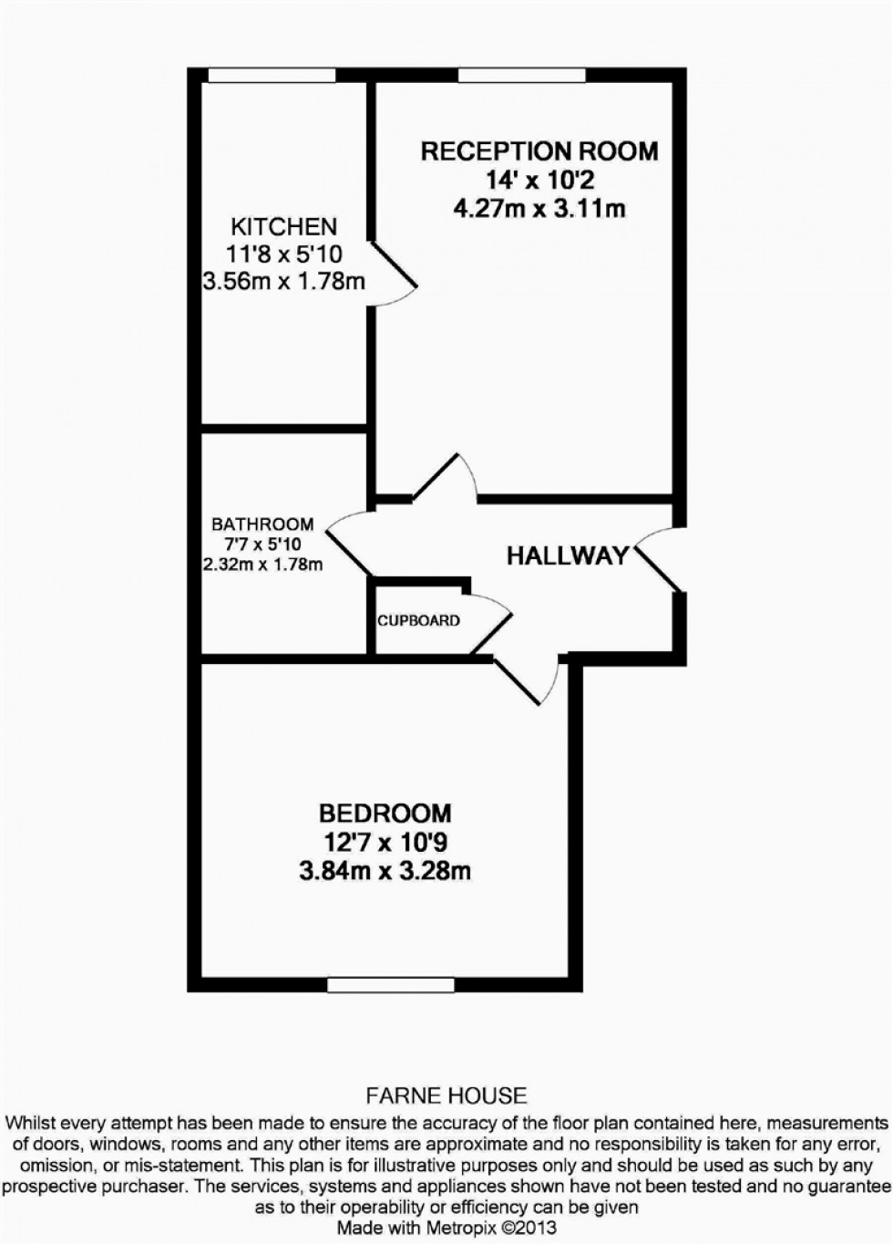 Floorplan for FARNE HOUSE, Watford