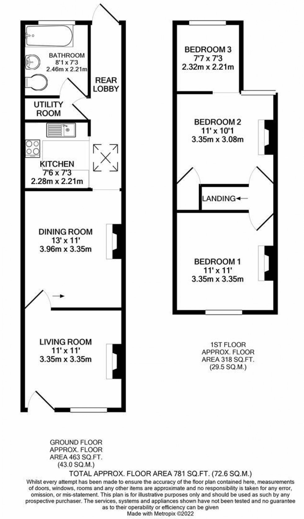 Floorplan for SOTHERON ROAD, Watford