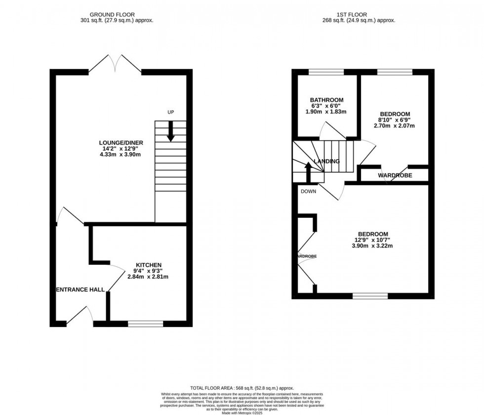 Floorplan for Furtherfield, Abbots Langley
