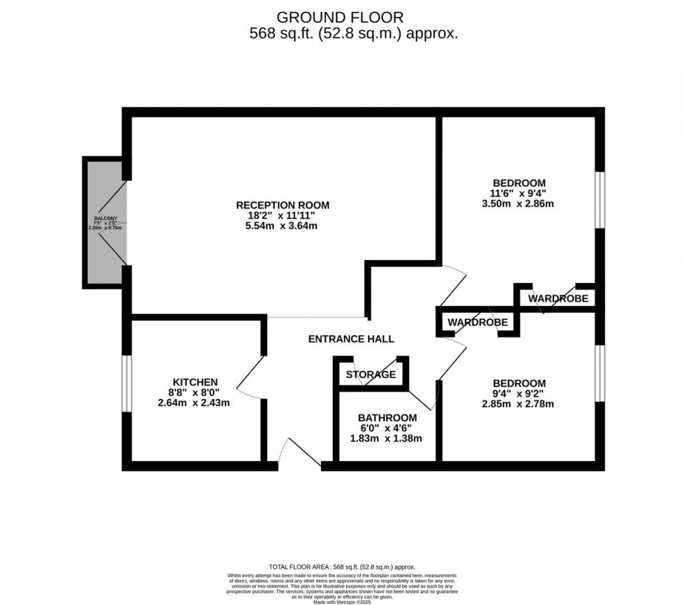 Floorplan for Eastbury Road, Watford