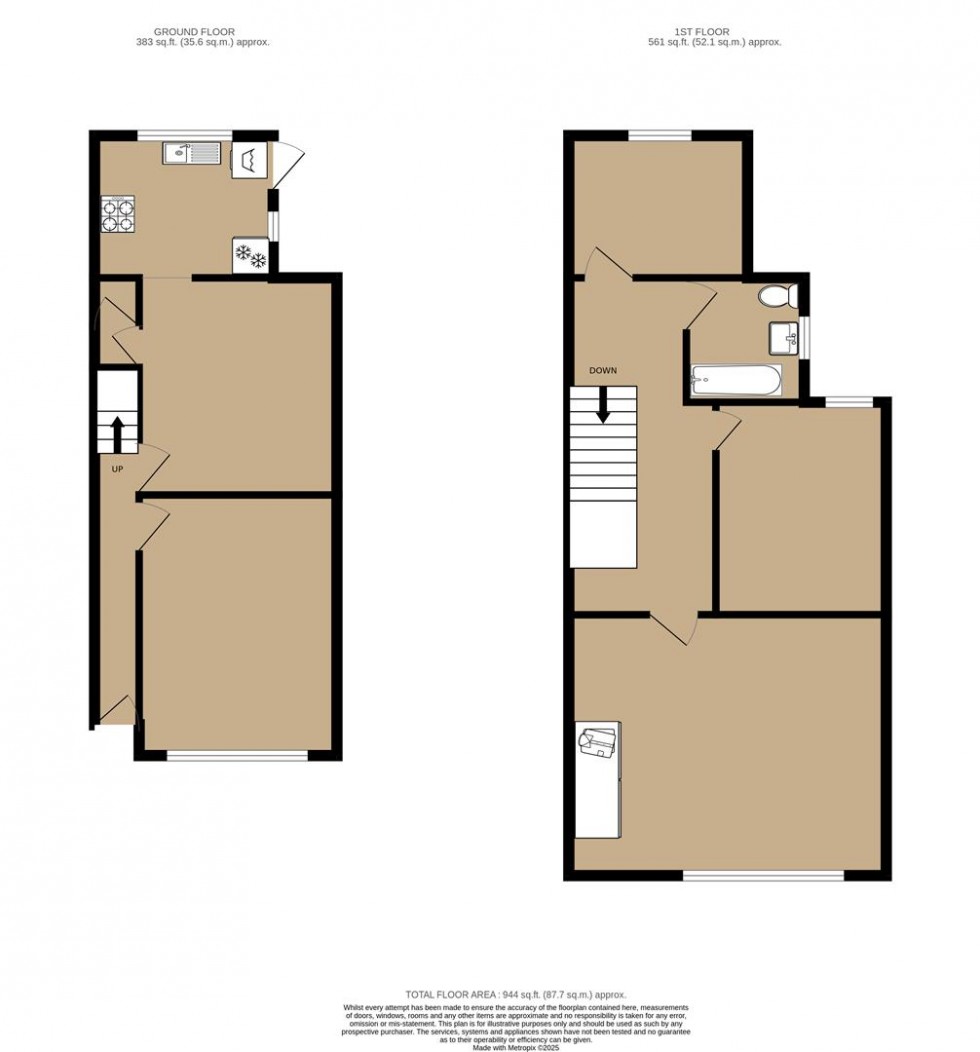 Floorplan for Kensington Avenue, Watford