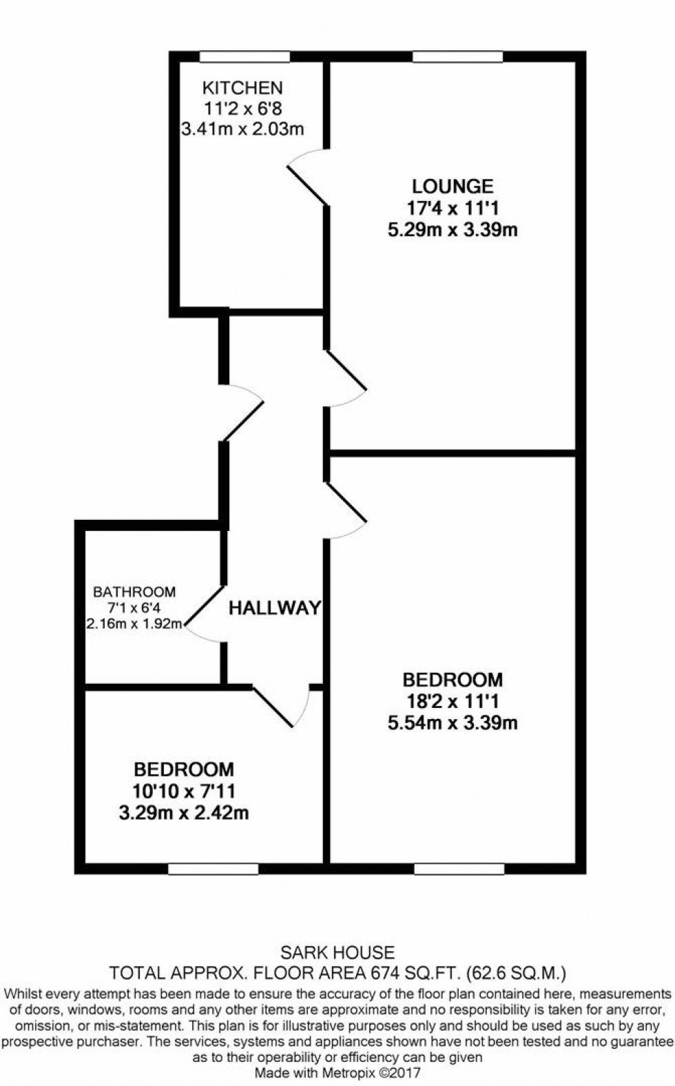 Floorplan for SARK HOUSE, West Watford