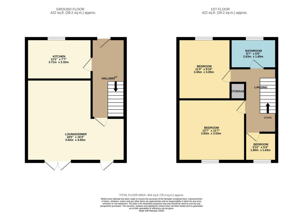 Floorplan for CHESHAM WAY, Watford