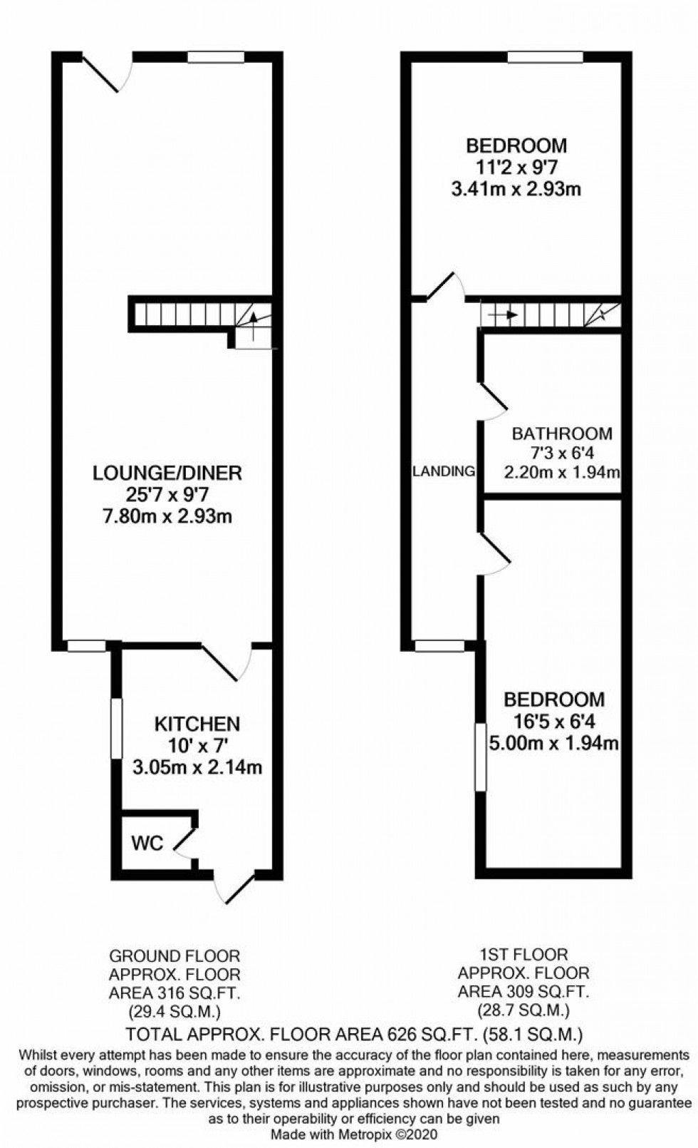 Floorplan for Queens Road, Watford