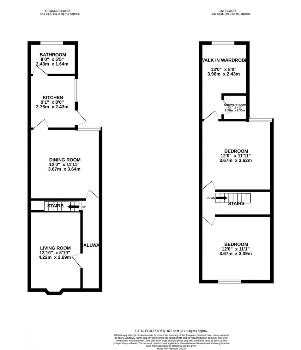Floorplan for Sydney Road, Watford, Hertfordshire