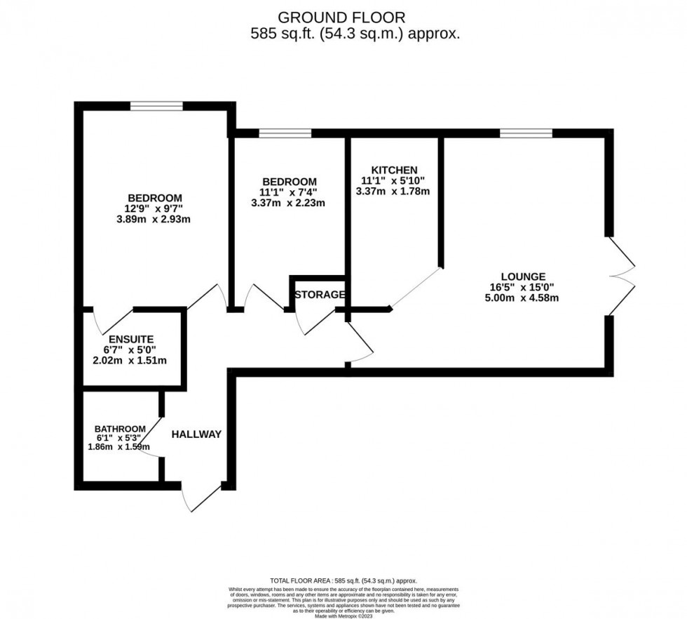 Floorplan for Eastbury Road, Watford