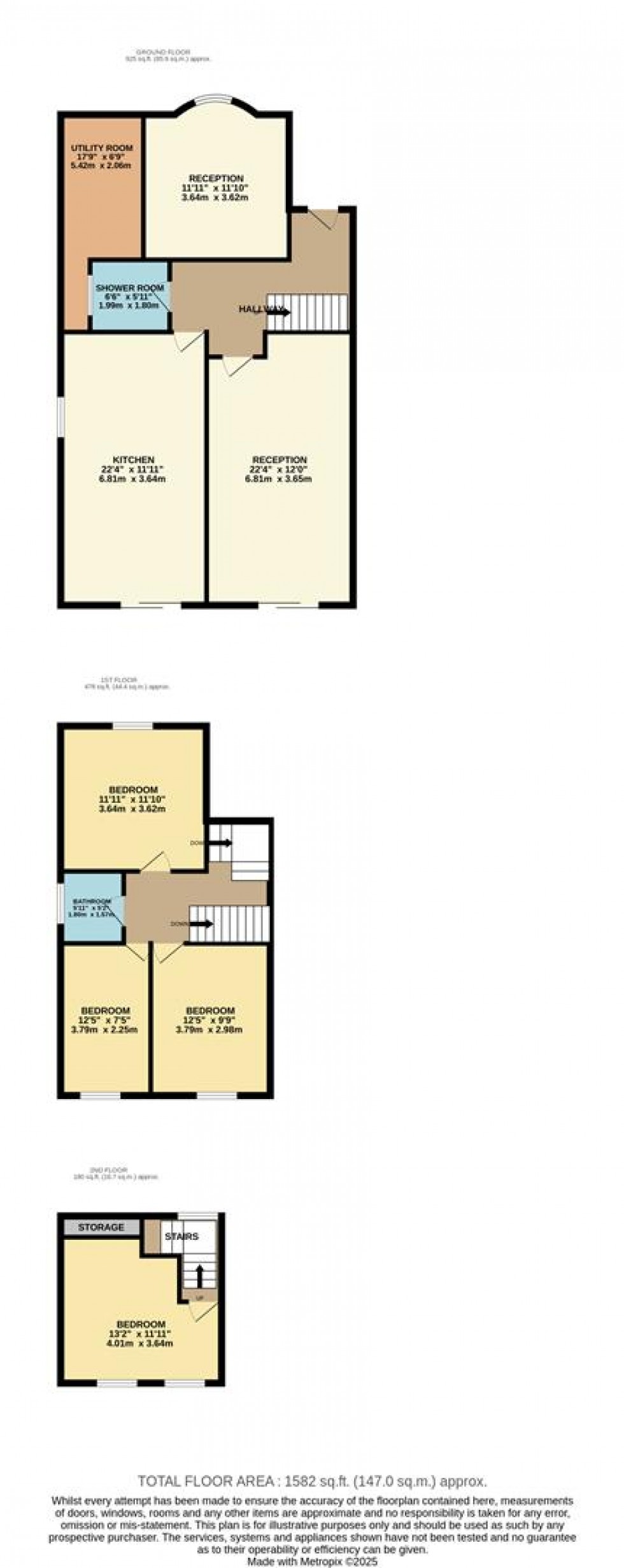 Floorplan for Hillcroft Crescent, Watford