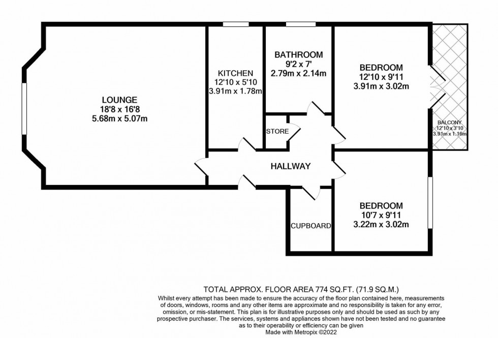 Floorplan for CHATSWORTH MEWS, Diamond Road, Watford