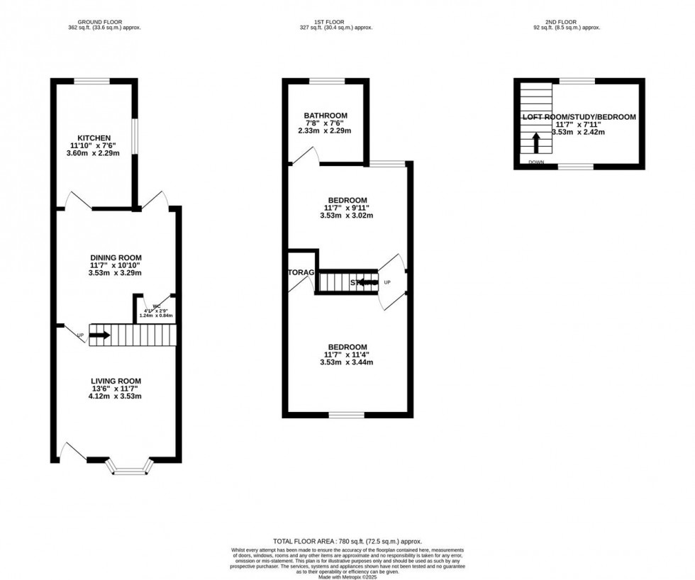 Floorplan for Cardiff Road, Watford, Hertfordshire