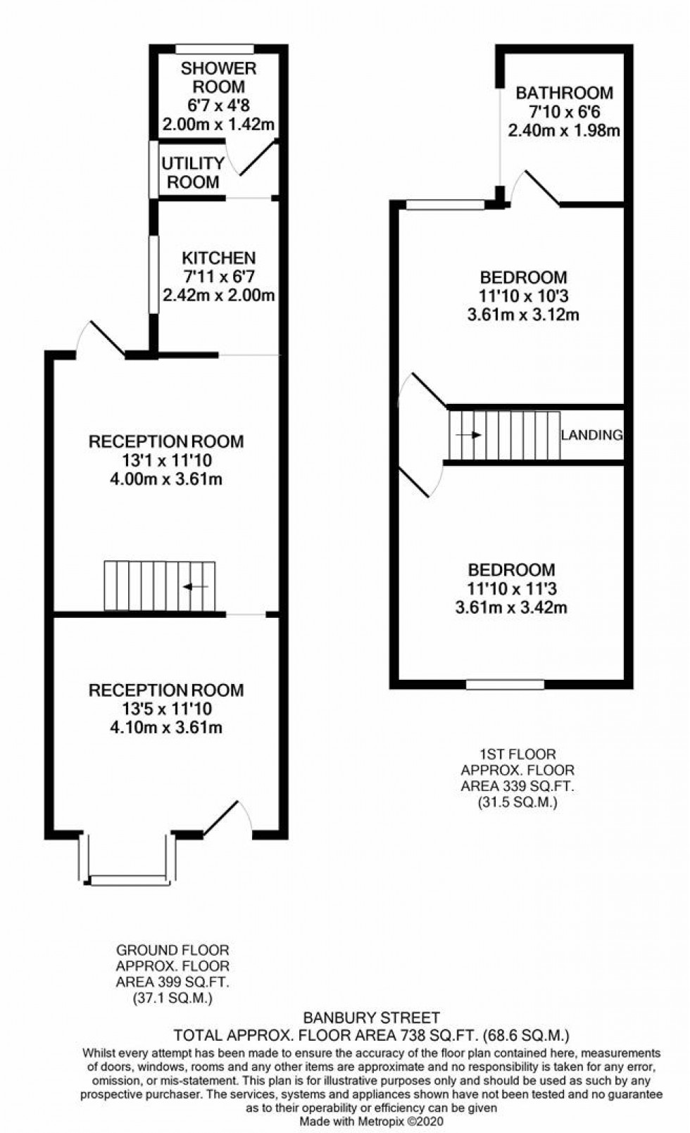 Floorplan for Banbury Street, Watford