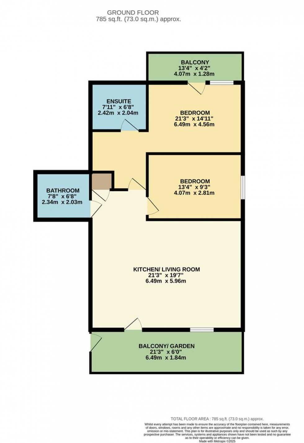 Floorplan for Cooke House, 73-89, Sydney Road, Watford