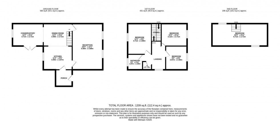 Floorplan for The Queens Drive, Mill End