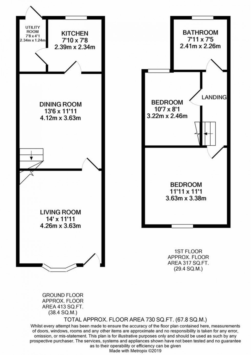 Floorplan for Holywell Road, Watford