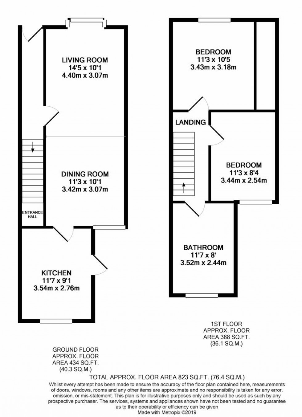 Floorplan for Tucker Street, Watford