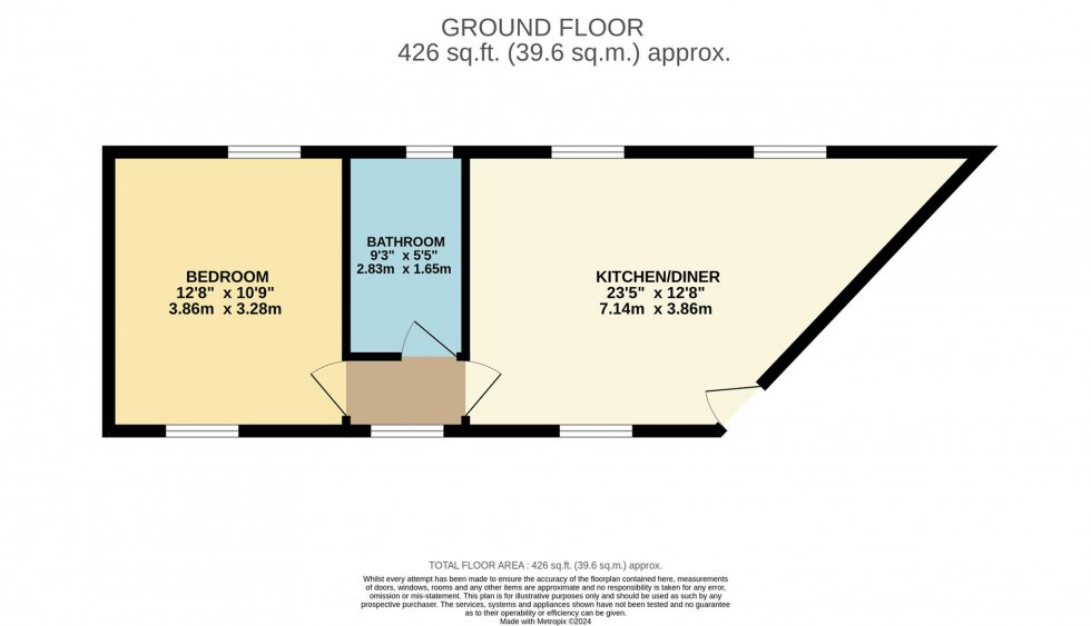 Floorplan for Leavesden Road, Watford