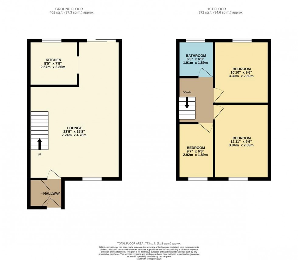 Floorplan for Tattershall Drive, Hemel Hempstead