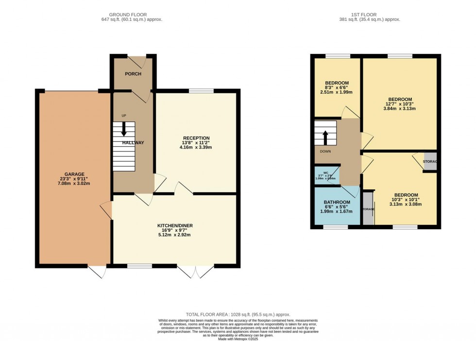 Floorplan for LEAFORD CRESCENT, Watford