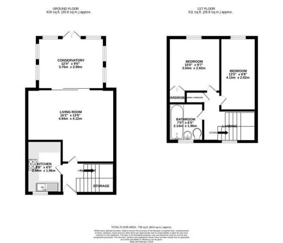 Floorplan for Manor Way, Croxley Green