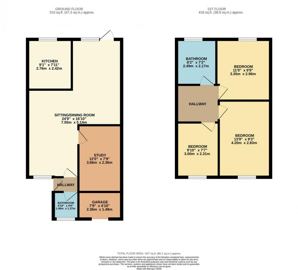 Floorplan for Pioneer Way, Watford