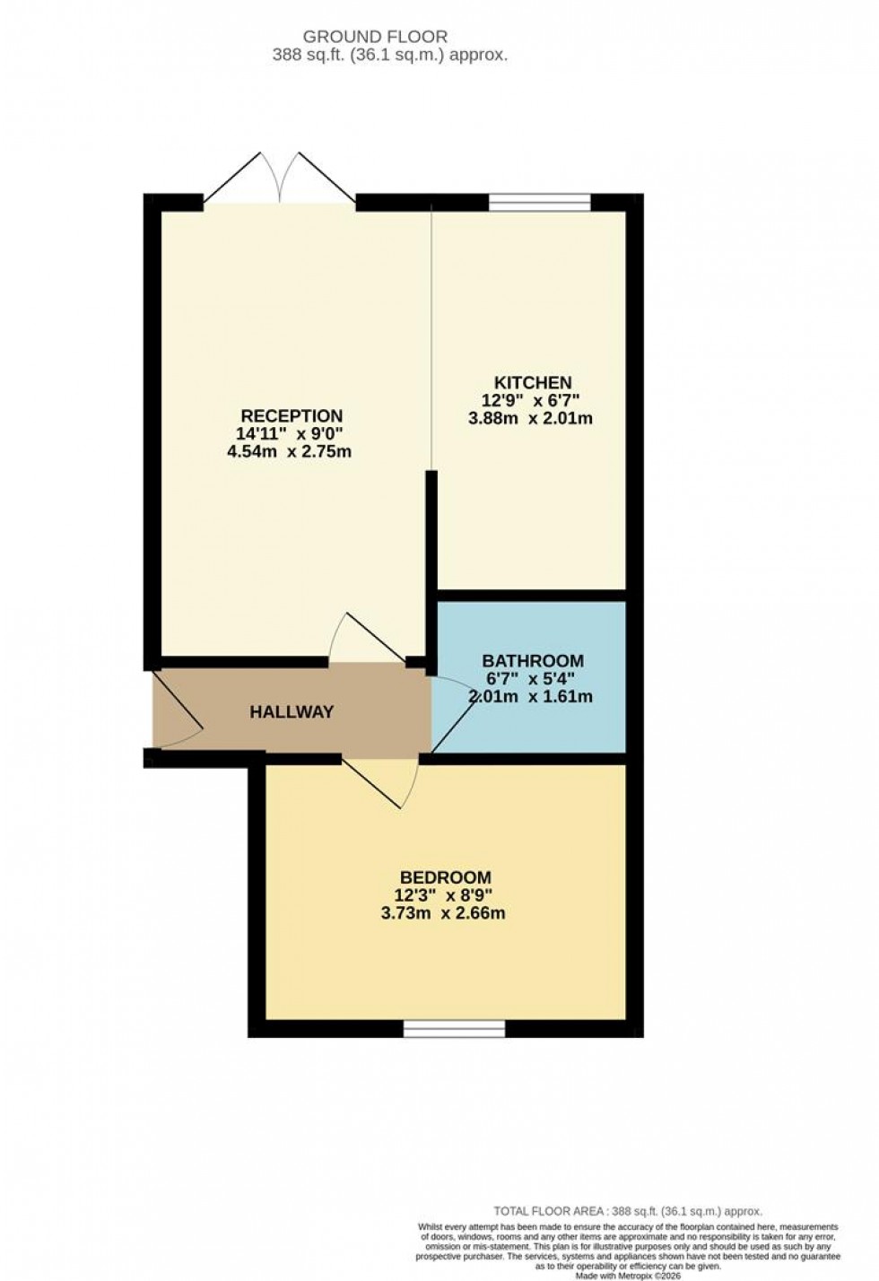 Floorplan for Nightingale Walk, Hemel Hempstead