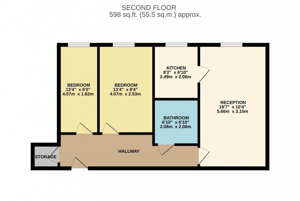 Floorplan for Beken Court, First Avenue, Watford