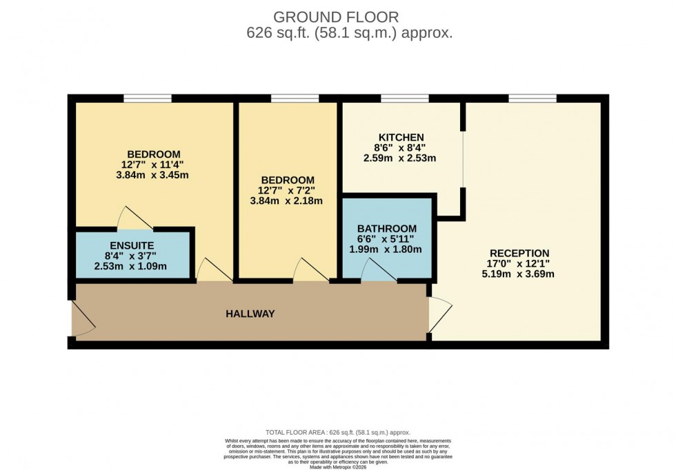 Floorplan for BYEWATERS, Croxley Green